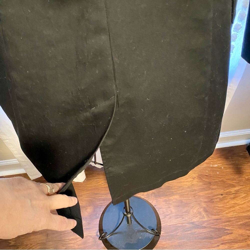 Old Navy Black Short Trench Coat - Size M - Picture 7 of 8